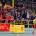 Dennis Schultze bejubelt vor dem Mengeder Fanblock seinen Treffer zum 2:0 gegen Marten.