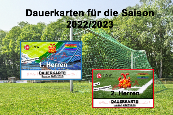 Dauerkarten für die Meisterschafts-Heimspiele der Saison 2022/2023